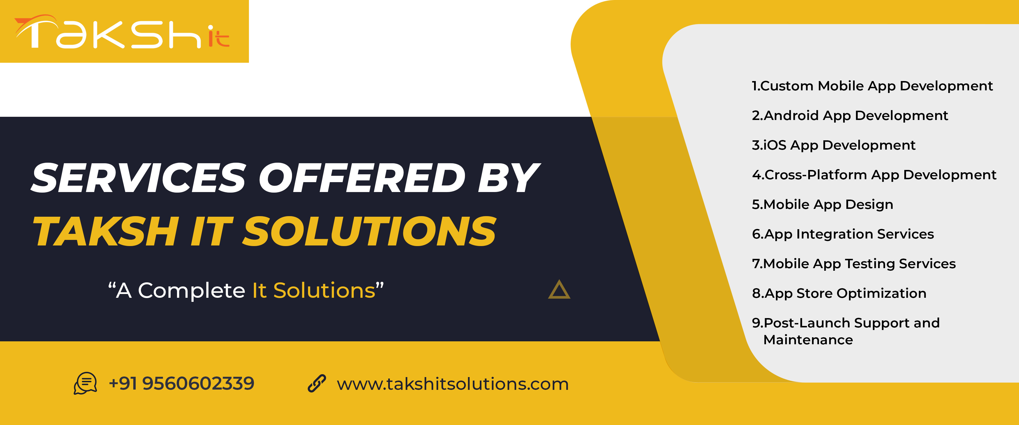 Service offered By Taksh it solutions