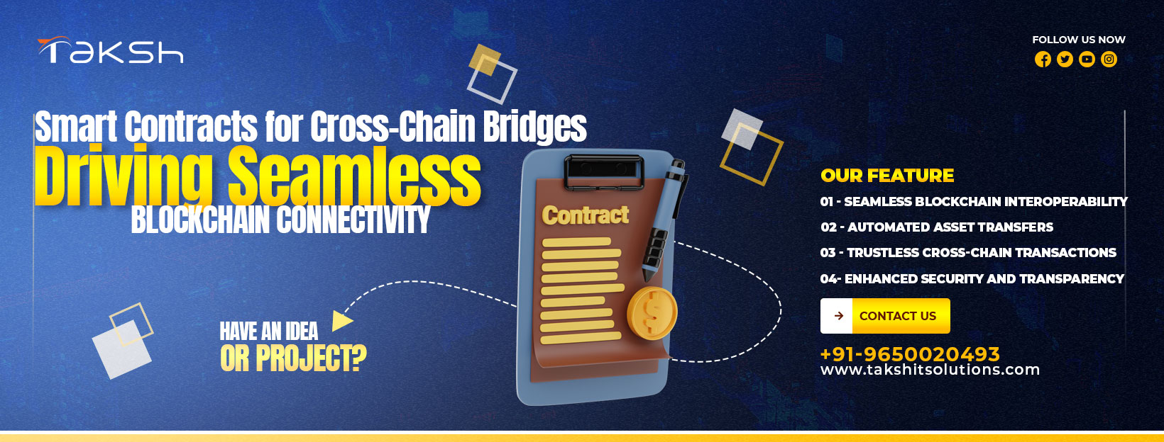 Smart Contracts for Cross-Chain Bridges: Driving Seamless Blockchain Connectivity