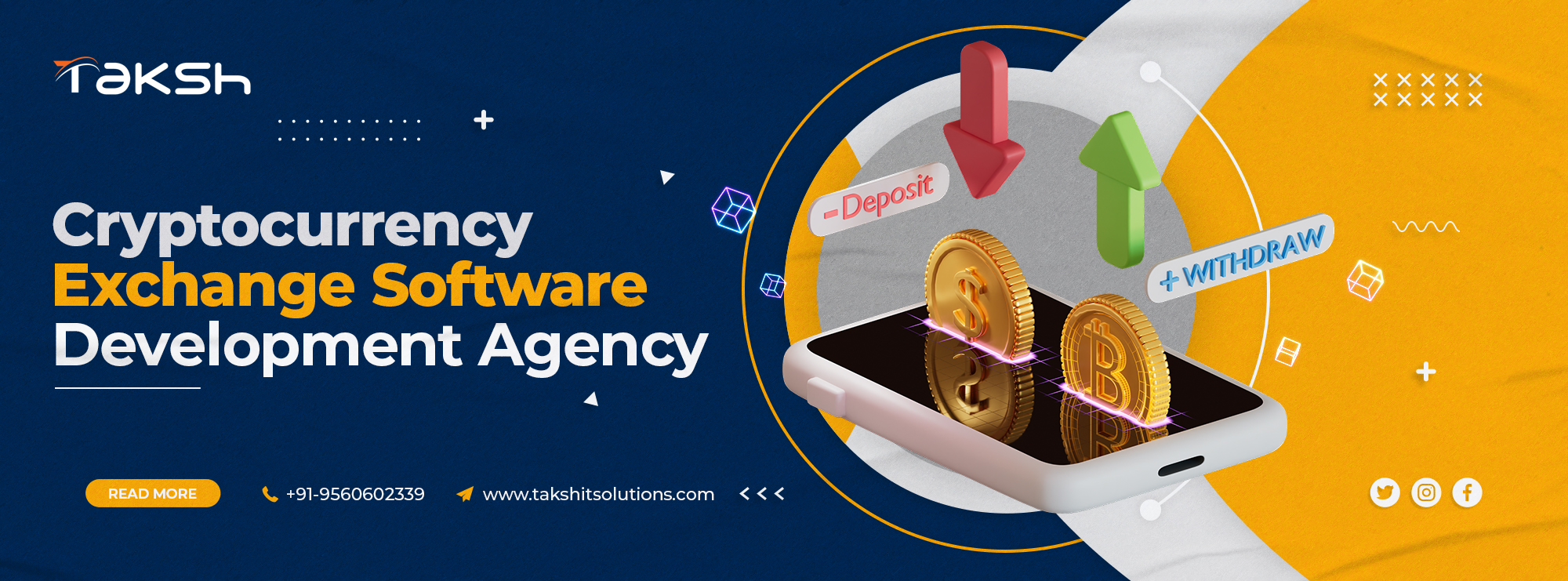Cryptocurrency Exchange Software Development Company || Taksh IT Solutions Privtae Limited